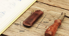 Leather Bic Lighter Case Leather Cricket Lighter Holder with strap Leather Lighter Covers For Men