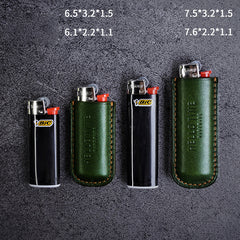 Best Handmade Leather BIC J3 Lighter Holder Cases Leather BIC J5 Case For Men
