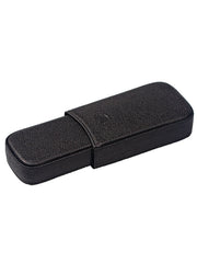 Cool Black Leather 2pcs Cigar Case Classic Leather Cigars Case for Men