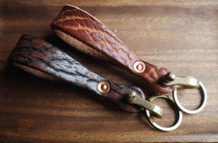 Leather Keychain Handmade KeyChains Key Holders Key Chains Key Ring for Men