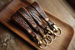 Leather Keychain Handmade KeyChains Key Holders Key Chains Key Ring for Men