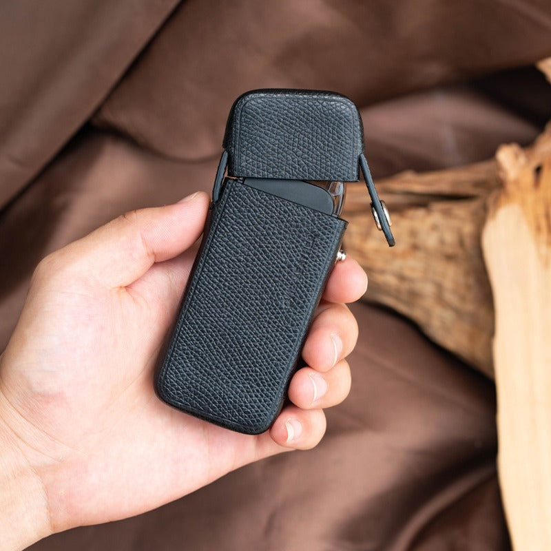 Black Leather ZIPPO E-Cigarette Cases VAZ0 Holder Storage Case ZIPPO V iChainWallets Black Leather ZIPPO E-Cigarette Cases VAZ0 Holder Storage Case ZIPPO V iChainWallets
