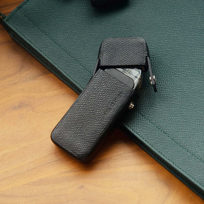 Black Leather ZIPPO E-Cigarette Cases VAZ0 Holder Storage Case ZIPPO V iChainWallets Black Leather ZIPPO E-Cigarette Cases VAZ0 Holder Storage Case ZIPPO V iChainWallets