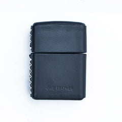 Handmade Mens Black Leather Zippo Lighter Case Custom Zippo lighter Holder for Men