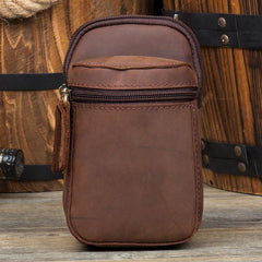 Leather Belt Pouch Mens Small Cases Waist Small Bag for Men