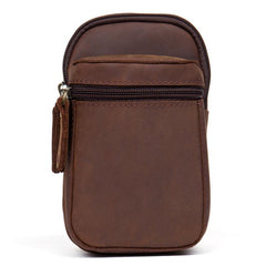 Leather Belt Pouch Mens Small Cases Waist Small Bag for Men