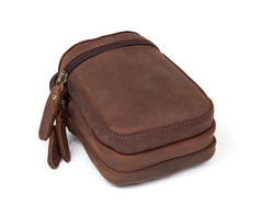 Leather Belt Pouch Mens Small Cases Waist Small Bag for Men