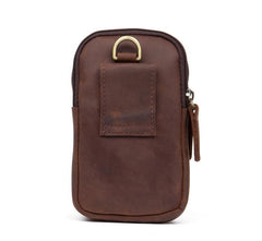 Leather Belt Pouch Mens Small Cases Waist Small Bag for Men