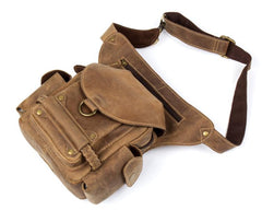 Leather Belt Pouch Mens Waist Bag Bet Tool Bag BUMBAG for Men