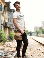 Leather Belt Pouch Mens Waist Bag Bet Tool Bag BUMBAG for Men
