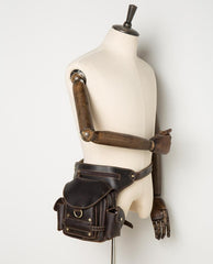 Leather Belt Pouch Mens Waist Bag Bet Tool Bag BUMBAG for Men