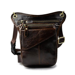 Leather Belt Pouches for Men Leg Drop Bag waist BAG Small Shoulder Bag For Men