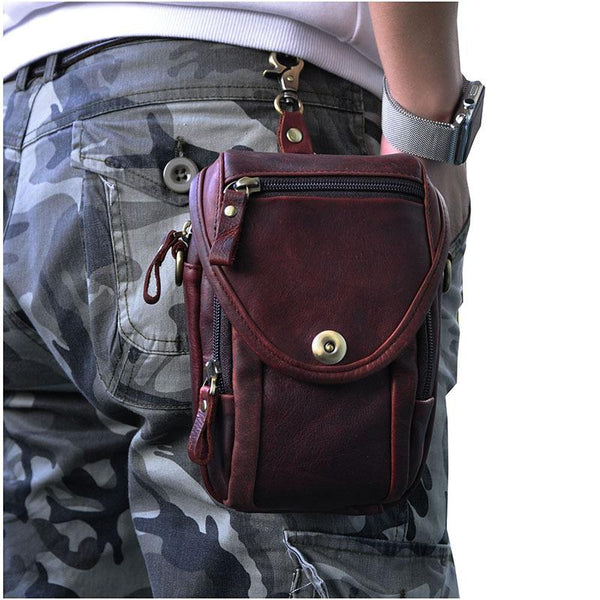 Cool Leather Belt Pouch for Men Waist Bags BELT BAG For Men
