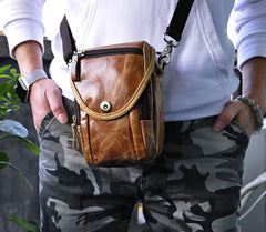 Cool Leather Belt Pouch for Men Waist Bags BELT BAG For Men