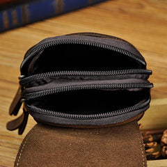 Vintage Leather Mens Cigarette Cases Belt Pouch Waist Bag BELT BAG For Men