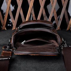 Vintage Leather Belt Pouch for Men Waist Bags BELT BAG Shoulder Bag For Men