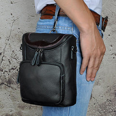 Vintage Leather Belt Pouch for Men Waist Bags BELT BAG Shoulder Bag For Men