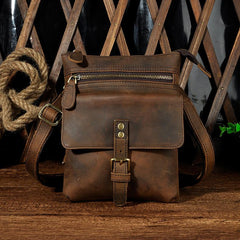 Vintage Mens Leather Belt Pouch Waist Bag BELT BAG Small Side Bag For Men
