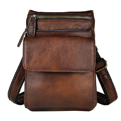 Cool Leather Mens Belt Pouch Waist Bag BELT BAG Small Shoulder Bag For Men