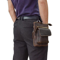 Cool Leather Cell Phone Holsters Belt Pouch for Men Waist Bag BELT BAG Shoulder Bag For Men