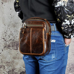 Mens Leather Belt Pouch Waist Bag BELT BAG Small Shoulder Bag For Men