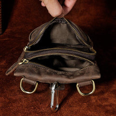 Cool Leather Mens Belt Pouch Waist Bag BELT BAG Small Side Bag For Men