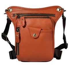 Cool Leather Mens Belt Pouch Phone Waist Bag BELT BAG Small Side Bag For Men