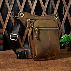 Cool Leather Belt Pouch for men Waist Bag BELT BAG Shoulder Bag For Men