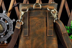 Cool Leather Mens Waist Bag Belt Pouch Side Bag BELT BAG Small Shoulder Bag For Men