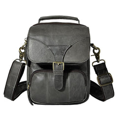 Small Leather Handbag Belt Pouch Waist Bag Small Vertical Side Bag For Men