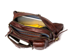 Leather Fanny Pack Mens Waist Bag Hip Pack Belt Bag Bumbag for Men