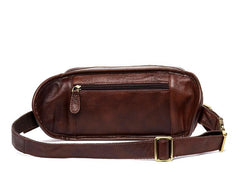 Leather Fanny Pack Mens Waist Bag Hip Pack Belt Bag Bumbag for Men