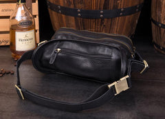 Leather Fanny Pack Mens Waist Bag Hip Pack Belt Bag Bumbag for Men
