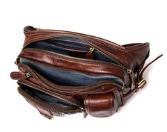 Leather Fanny Pack Mens Waist Bag Hip Pack Belt Bag Bumbag for Men