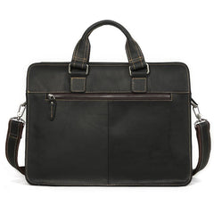Leather Vintage Mens Briefcase Professional Briefcases 14‘’ Laptop Briefcase For Men