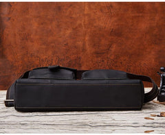 Vintage Leather Mens Professional Briefcase 14'' Laptop Briefcase For Men