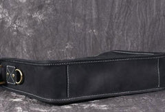 Vintage Leather Mens Coffee Courier Bag Shoulder Bag Messenger Bag for Men
