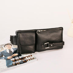 Leather Mens FANNY PACK MENS WAIST BAG HIP PACK BELT BAG FOR MEN