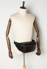 Leather Mens Fanny Pack Waist Bag Hip Pack Belt Bag Bumbag for Men