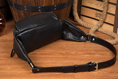 Leather Mens Fanny Pack Waist Bag Hip Pack Belt Bag Bumbag for Men