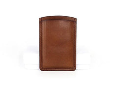 Leather Mens Slim Card Wallet Front Pocket Wallet Small Change Wallets for Men