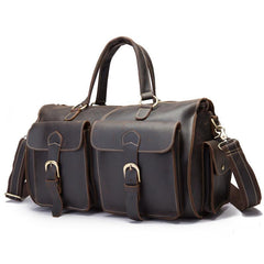 Leather Mens Weekender Bag Large Travel Bag Duffle Bag Vintage Overnight Bag Bag