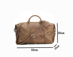 Leather Mens Large Weekender Bag Vintage Travel Bag Duffle Bag