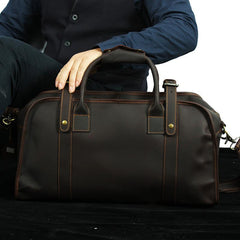 Cool Vintage Leather Mens Overnight Bag Weekender Bags Travel Bag Duffle Bag