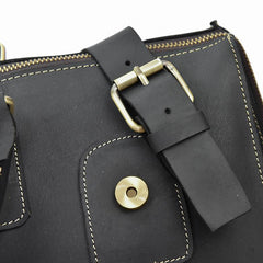 Vintage Leather Mens Large Overnight Bag Weekender Bag Travel Bag Duffle Bag for Men