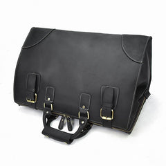 Vintage Leather Mens Large Overnight Bag Weekender Bag Travel Bag Duffle Bag for Men