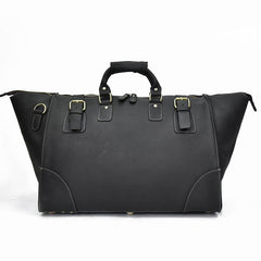 Vintage Leather Mens Large Overnight Bag Weekender Bag Travel Bag Duffle Bag for Men