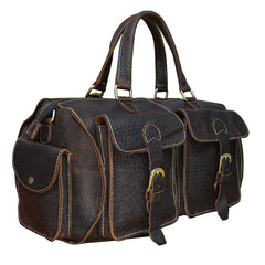 Cool Vintage Leather Mens Overnight Bag Travel Bag Weekender Bag Duffle Bag for Men
