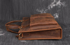 Men Leather Briefcase 14inch Professional Handbag Laptop Bag For Men