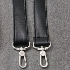 Mens Black Leather Shoulder Strap for Briefcase Messenger Bag Laptop Bag